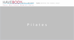 Desktop Screenshot of havebodywellness.com